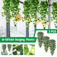 thumbnail image 2 of 3pcs Artificial Hanging Plants For Wall Indoor Outdoor Decoration (no Baskets), 2 of 5