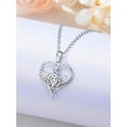 thumbnail image 2 of CACA LADY Angel Necklace 925 Sterling Silver Heart Wing Necklace Angel Pendant Protection Angel Wing Necklace Angel Jewelry for Women, 2 of 5