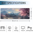 thumbnail image 2 of Desk Mat, Spring Cherry Blossoms Extended Gaming Mouse Pad Large, Fantastic Shrine Desk Mat with Non-Slip Base and Stitched Edge, Long Computer Keyboard Mouse Mat for Home Office Work 31.5"x11.8", 2 of 7
