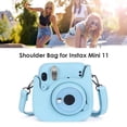 thumbnail image 3 of Bolso para Cámara Funda Cuero PU Con Correa Hombro Ajustable Instax Mini 11 Azul Bsvklp, 3 of 7