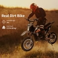 thumbnail image 3 of CazToi 36V 500W Kids Electric Dirt Bike 15.5mph Off-Road Motorcycle Motocross Bike for Kids 14+, 3 of 8