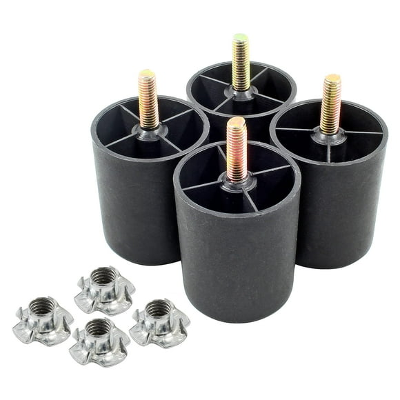 Patas para muebles Seimneire de plástico cónicas de 6 cm, 4 piezas