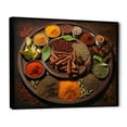 thumbnail image 2 of Designart "Food with Oriental Spices III" Food & Beverage Floater Framed Wall Art Living Room, 2 of 7