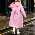 thumbnail image 6 of YUANxueke Boys Girls Raincoats EVA Long Sleeve Waterproof Hooded Jackets Casual Zipper Outwear Jackets for 3-14 Years, 6 of 8