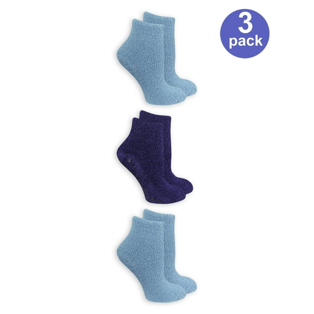 Dr. Scholl's Women's Bonus Pack Low Cut Spa Socks With Grippers 3