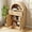 B, variant on Akaber Modern Storage Cabinet for Living Rooms, 36.6"H Curved Freestanding Kitchen Storage Cabinet, Pantry Cabinets, 3 Drawers