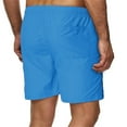 thumbnail image 4 of Entyiena Men's Beach Pants Swimming Trunks Mesh Lining,Sky Blue 4XL, 4 of 5