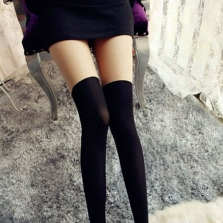 

Women y Socks Thin Velvet Over Knees Crotch Pantyhose Stocking Leggings Stocking Tights