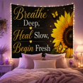 thumbnail image 2 of Dark Brown Wood With Grain Textured Horizontal, Inspirational Illustration for Quote Lovers, Wall Decor, Valentine's Day Gift, Tapestry Wall Hanging for Dorm and Living Room, 2 of 7
