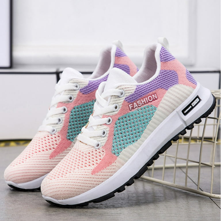 Dropship Womens Fashion Casual Sports Shoes Breathable Mesh Flat Ladies  Outdoor Tennis Running Shoes to Sell Online at a Lower Price