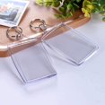thumbnail image 3 of juzishangdian 30 Pieces Blank Double Keychains Photo Frame Keychain Photo Holders Acrylic Photo Keychains Gift For Family and Friends(5.5 x 4cm), 3 of 5