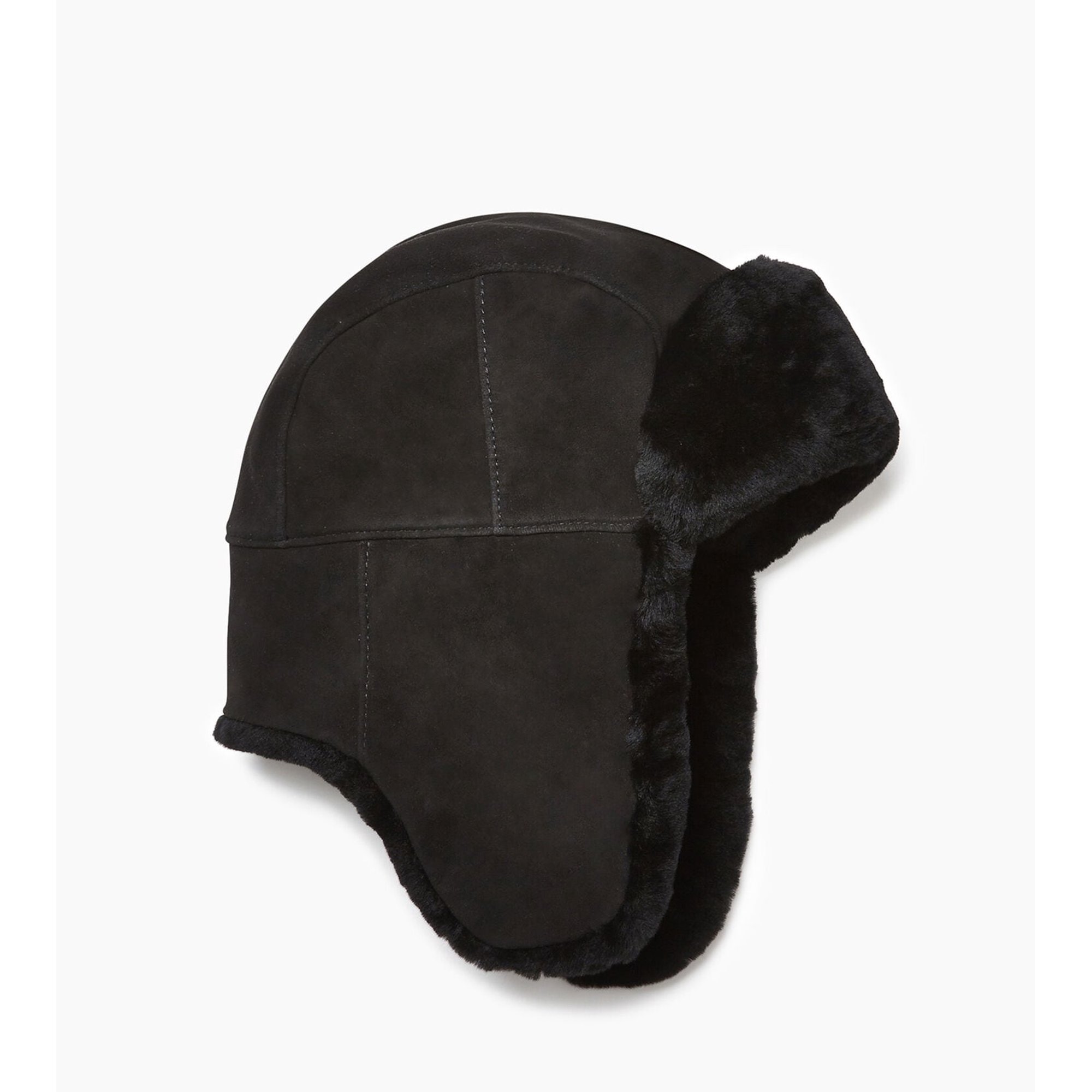 Ugg Black Shearling & Sheepskin Hat Ugg Black Sheepskin Bucket Hat Size S International main image 2