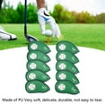 thumbnail image 4 of Four Leaf Clover Pattern 10 PCS Golf Club Top Covers, Water Proof PU Delicate Golf Iron Set Covers Suitable for Most Clubs, 4 of 7