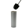 thumbnail image 4 of Bath Bliss Hammered Texture Toilet Brush in Silver, 4 of 4