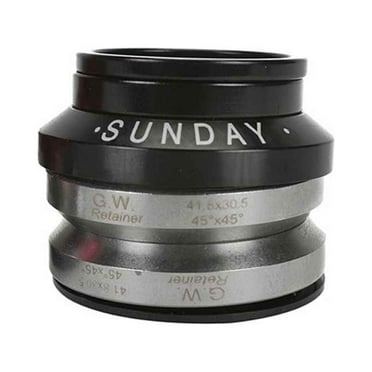 Sunday Integrated Headset - 1-1/8", 5mm, Black  BMX Bike
