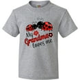 thumbnail image 3 of Inktastic My Grandma Loves Me with Cute Ladybugs Youth T-Shirt, 3 of 5