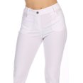 thumbnail image 6 of Women's 2 Pack Casual Comfy Slim Pocket Jeggings Jeans Pants with Button, 6 of 7