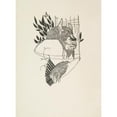 thumbnail image 2 of Aubrey Vincent Beardsley 11x14 Gold Ornate Wood Frame and Double Matted Museum Art Print Titled - Grotesques by Aubrey Beardsley 7 (1910s), 2 of 4