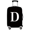 thumbnail image 1 of Housse de Valise Housse de Bagage Housse de Protection Valise Anti-Poussière Résistante à l'Usure Série Lettres Blanches Étui de Protection Accessoires de Voyage 8White D TG, 1 of 6