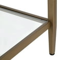 thumbnail image 5 of Evelyn&Zoe Hera 45" Wide Rectangular Coffee Table with Glass Shelf, Antique Brass, 5 of 8