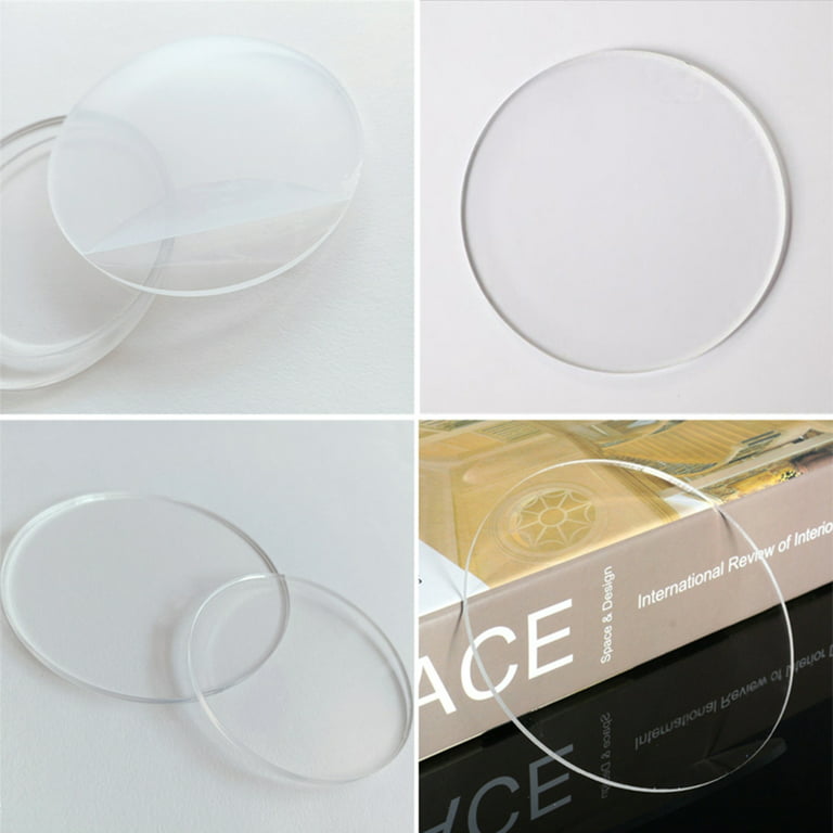 Whigetiy Clear Acrylic Circle Round Cake Disc Plexiglass Table Top