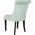 thumbnail image 4 of SAFAVIEH Bowie 20" H Tufted Side Chair, Light Blue/Espresso, Set of 2, 4 of 4
