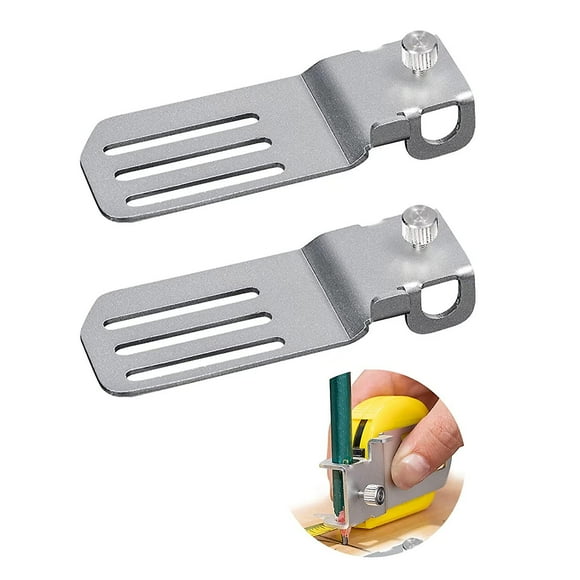 2pcs Tape Measure Marker, Fixed Tape Measure Holder, Locator Measuring Tape Clip, Measure Scribing Pencil Holder