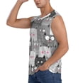 thumbnail image 3 of Fotbe Cats Group Men's Camiseta sin Mangas Estampada para Hombres, Playera Casual para Gimnasio, Entrenamiento, Playa-Large, 3 of 7
