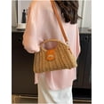 thumbnail image 4 of Kukuzhu Straw Handbags Women Summer Beach Tote Bag Hand Purse Vintage Wicker Woven Basket Boho Rattan Clutch Crossbody Shoulder Bag, 4 of 7