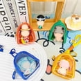 thumbnail image 3 of Doll display canvas bag with keychain, portable figure transparent storage bag suitable for storing lipstick, Badge Wallet, 3 of 9