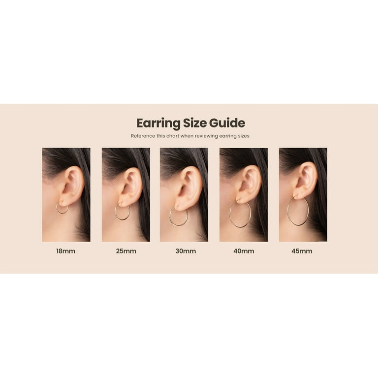 Sterling silver plain hoops Sterling silver plain hoops