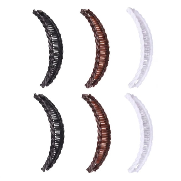 POITVD Hair Clips for Women (6-Pack), Banana Clips, Suitable for Thick/Thin Hair, Women's Hair Accessories