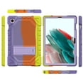 thumbnail image 5 of Dteck Case for Samsung Galaxy Tab A8 10.5-inch X200 X205 X207,Shockproof Rubber 3-Layer Protection Case Heavy Duty Kickstand Cover for Galaxy Tab A8 10.5 (2022),Purple/Colorful, 5 of 6