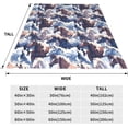 thumbnail image 3 of Manta de franela con estampado de animales y caballos, ideal como regalo para niñas y mujeres, para sofá, cama, sofá, decoración ligera y suave para todas las estaciones, 50 x 40 pulgadas, 3 of 7