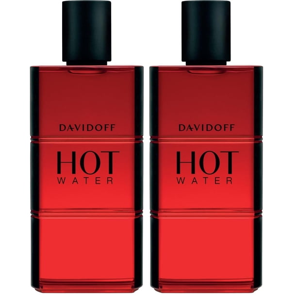 Perfume Davidoff Hot Water EDT Spray para Hombre 110 ml Pack de 2