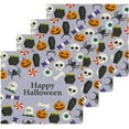 thumbnail image 2 of SKYSONIC Halloween Ghost Pumpkin Cotton Washcloths Set of 2, Highly Absorbent Soft Fingertip Towel for Bathroom, Gym, Hotel and Spa, 12 x 12 Inch, 2 of 7