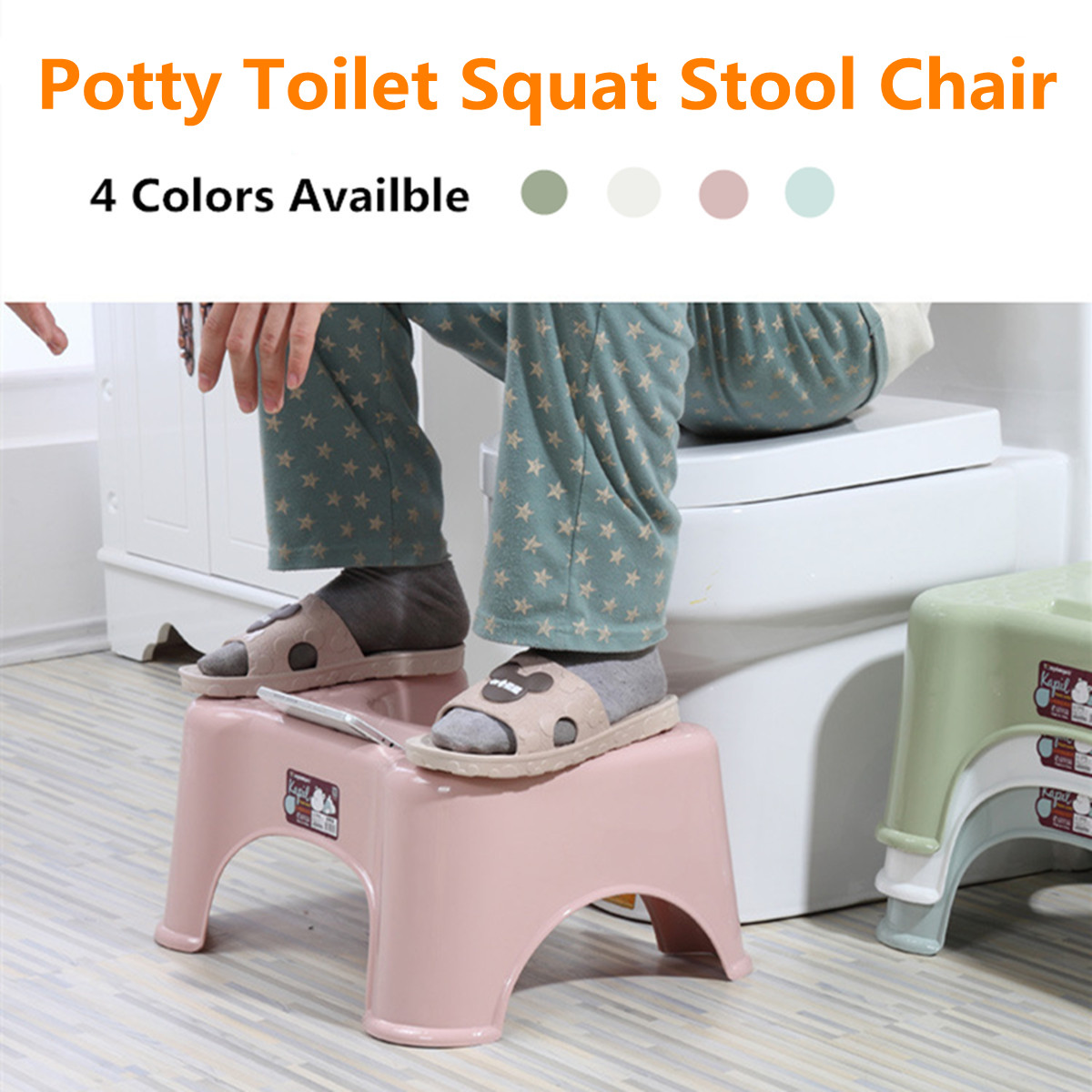 Potty Bathroom Toilet Stool Chair Seat Healthy Prevent Hemorrhoids Aid For Kids & Adults