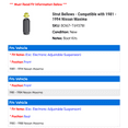 thumbnail image 2 of Strut Bellows - Compatible with 1981 - 1994 Nissan Maxima 1982 1983 1984 1985 1986 1987 1988 1989 1990 1991 1992 1993, 2 of 2