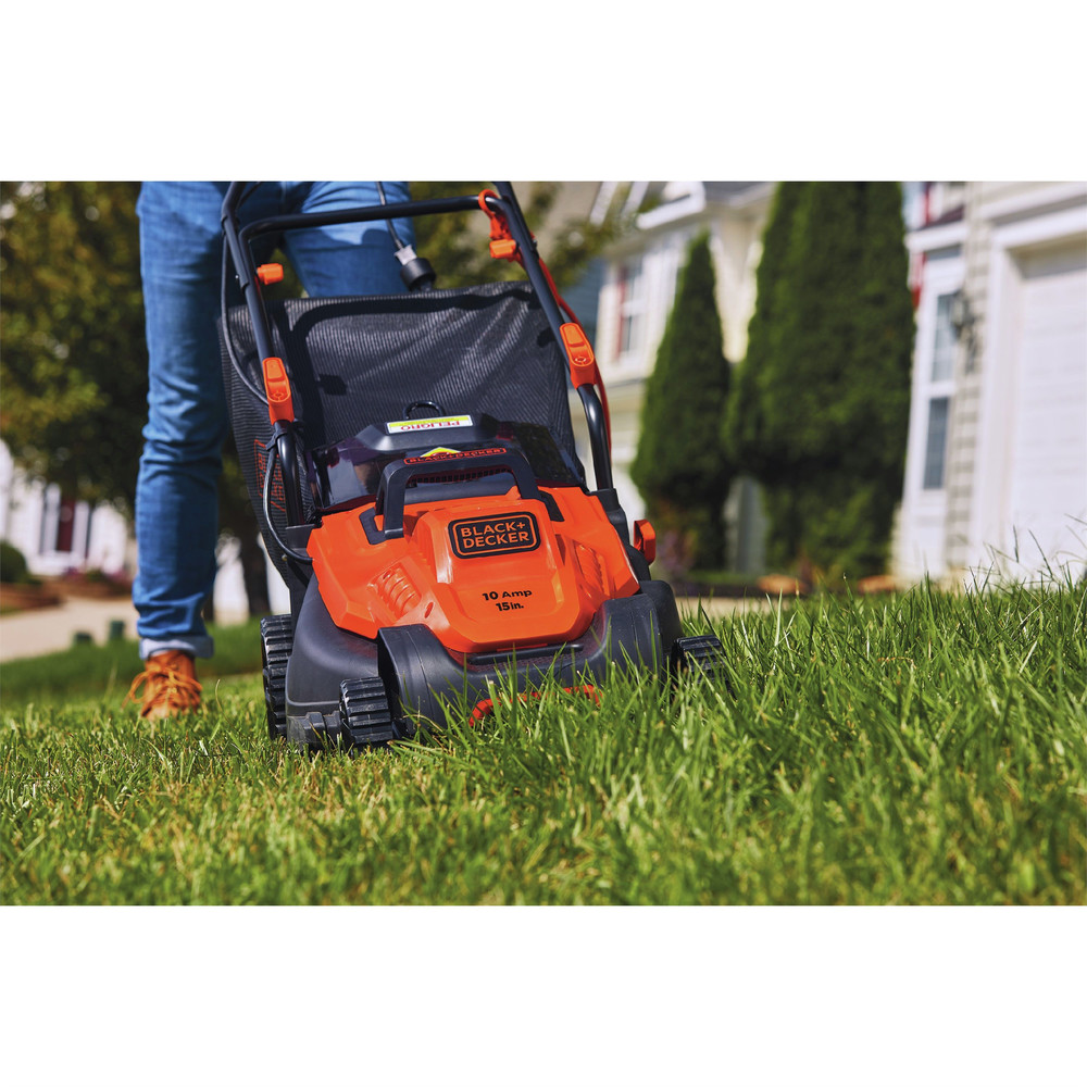 Black & Decker BEMW472ES 120V 10 Amp Brushed 15 in. Corded Lawn Mower with Pivot Control Handle - image 4 of 15
