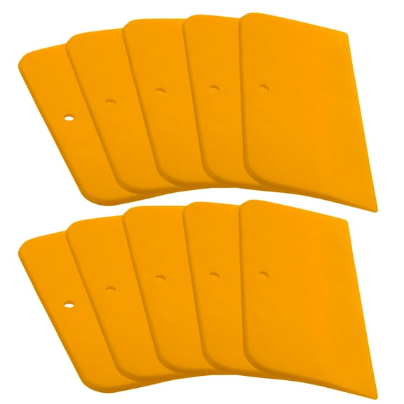 Custom Shop 10 Pack - 6" Inch Body Filler Spreaders/Squeegee for Automotive Body Fillers, Putties and Glazes and Epoxy