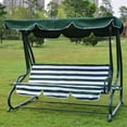 thumbnail image 2 of 300D Swing Top Cover Canopy Replacement Garden Outdoor 66x45 75x52 77"x43", 2 of 7