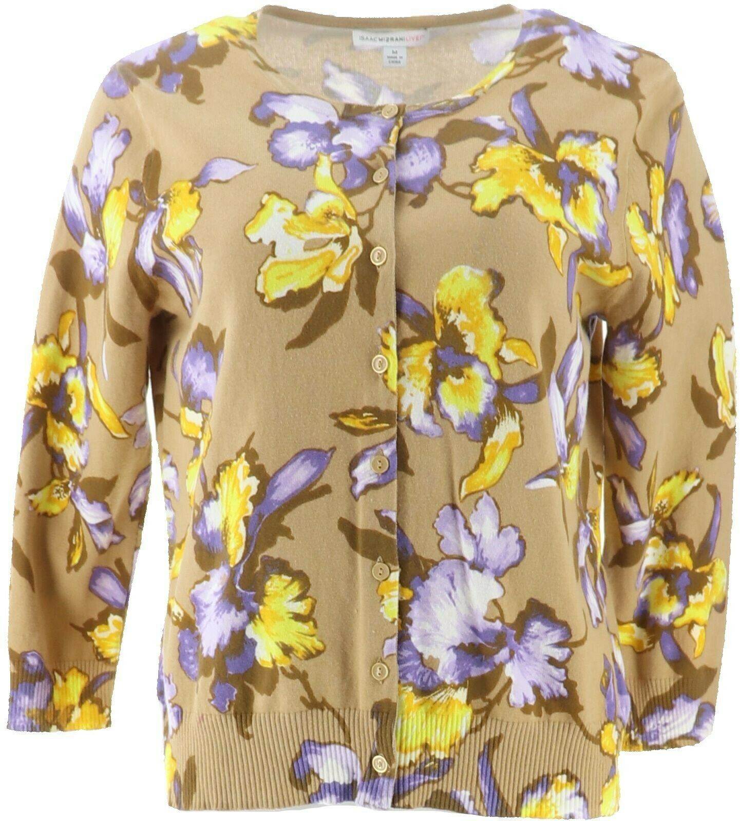 isaac mizrahi floral cardigan