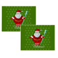 thumbnail image 1 of Oleegame 2 Pcs Napperons de Noël Rustiques Vintage Lavables, 1 of 4