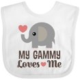 thumbnail image 3 of Inktastic My Gammy Loves Me Grandchild Boys or Girls Baby Bib, 3 of 4