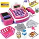 thumbnail image 1 of Registradora juguete rosa Liberty Imports - Juguete compras niños, aprender y jugar micrófono, escáner, calculadora, comida, dinero falso y canasta, 1 of 3