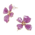 thumbnail image 3 of GOOHOCHY 1 par de pendientes de botón con forma de flor de perla sintética, pendientes de flores pastel, joyería para mujer, declaración, regalo para boda, graduación, fiesta de cumpleaños, 3 of 8