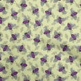 thumbnail image 1 of oneOone Georgette Viscose Pale Yellow Fabric Floral & Bee Craft Projects Decor Fabric Printed By The Yard 42 Inch Wide, 1 of 6