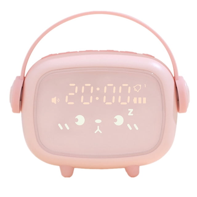 Luz nocturna LED para niños, despertador silencioso con luz nocturna para estudiantes