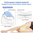 thumbnail image 2 of Eoumupi Memory Foam Leg Pillow For Side Sleepers, Adult Heart Shaped Leg Pillow, 2 of 7