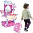 thumbnail image 1 of Set de tocador y maleta de maquillaje con diseño moderno para niñas, 1 of 7